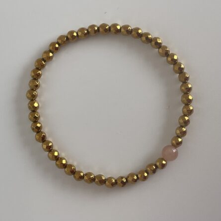 Bracelet "Noa" doré et rose – Image 2