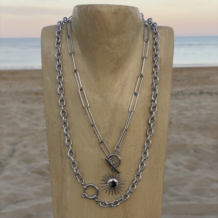 Collier "Claudia" argenté – Image 3