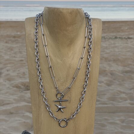 Collier "Claudia" argenté – Image 4