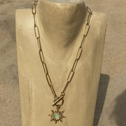 Collier "Sofia" Soleil Vert – Image 3
