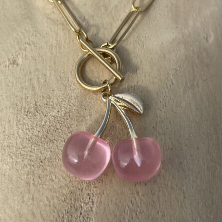 Collier "Sofia" Cerise – Image 2