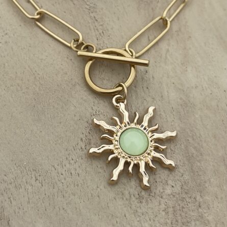 Collier "Sofia" Soleil Vert – Image 2