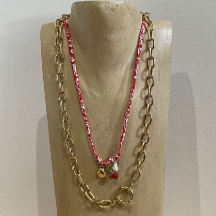 Collier "Dune" rouge – Image 3