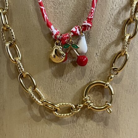 Collier "Dune" rouge – Image 4