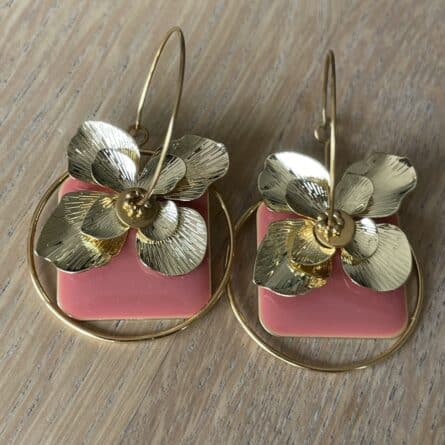Boucles d'oreilles "Lili - Rose" – Image 2