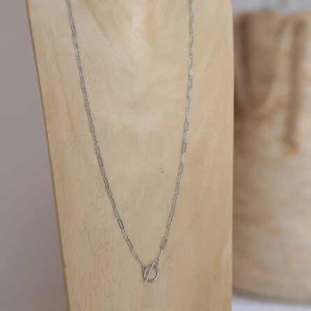 Collier Sautoir "Séverine" Argenté – Image 2