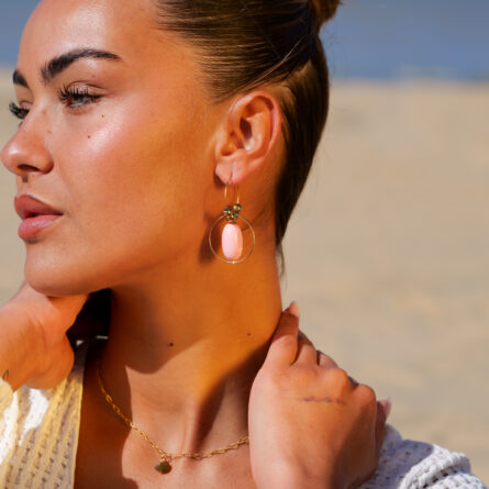 Boucles d'oreilles "Sable Rose" – Image 1