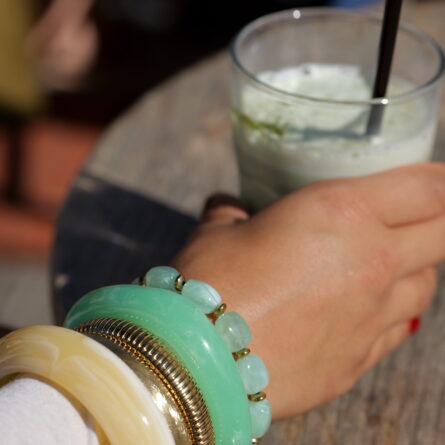 Bracelet "Lila" vert d'eau – Image 2